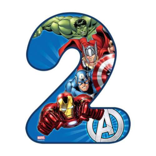 Avengers Number 2 Edible Icing Image - Click Image to Close